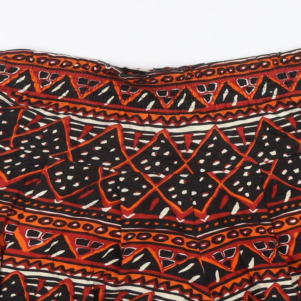 St Michael Womens Ivory 100% Cotton Basic Shorts Size 12 L6 in Regular - Elasticated Waist