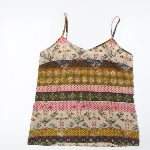 NEXT Womens Multicoloured Polyester Camisole Blouse Size 12 V-Neck