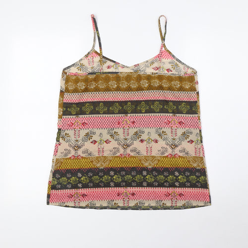 NEXT Womens Multicoloured Polyester Camisole Blouse Size 12 V-Neck