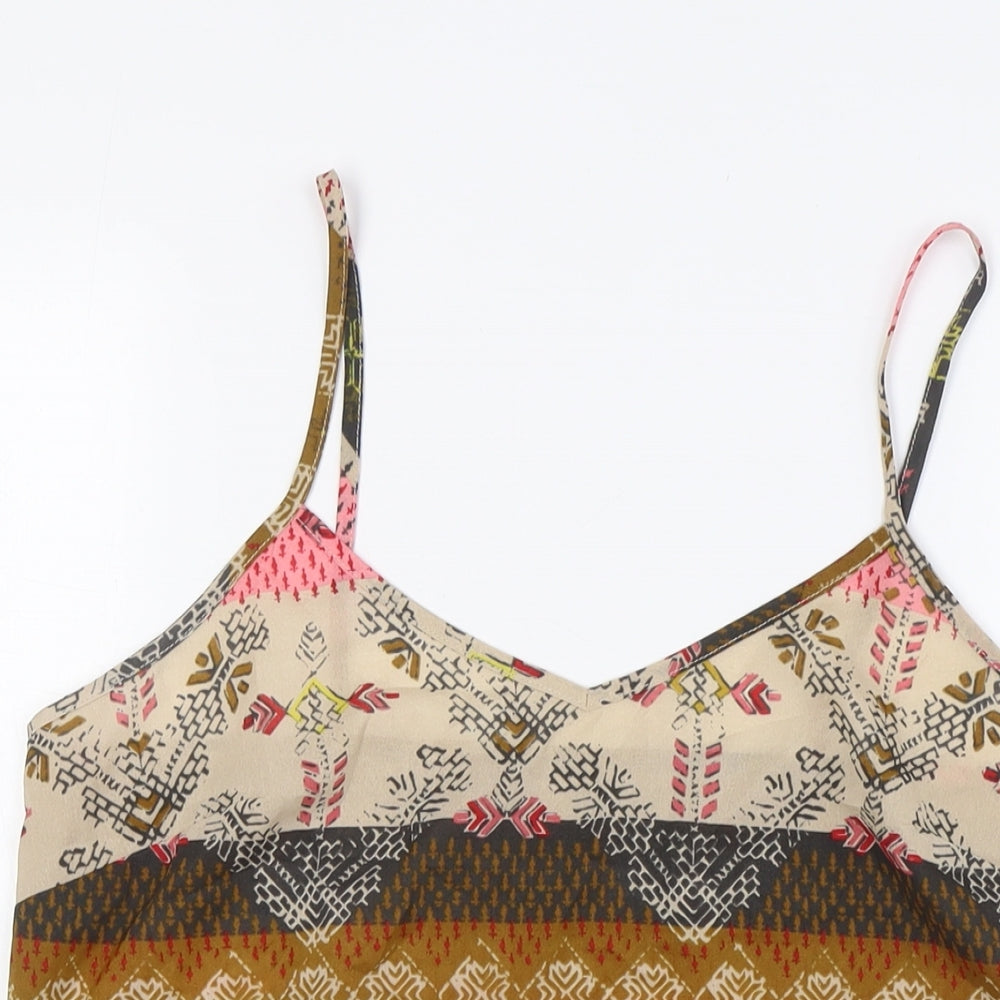 NEXT Womens Multicoloured Polyester Camisole Blouse Size 12 V-Neck
