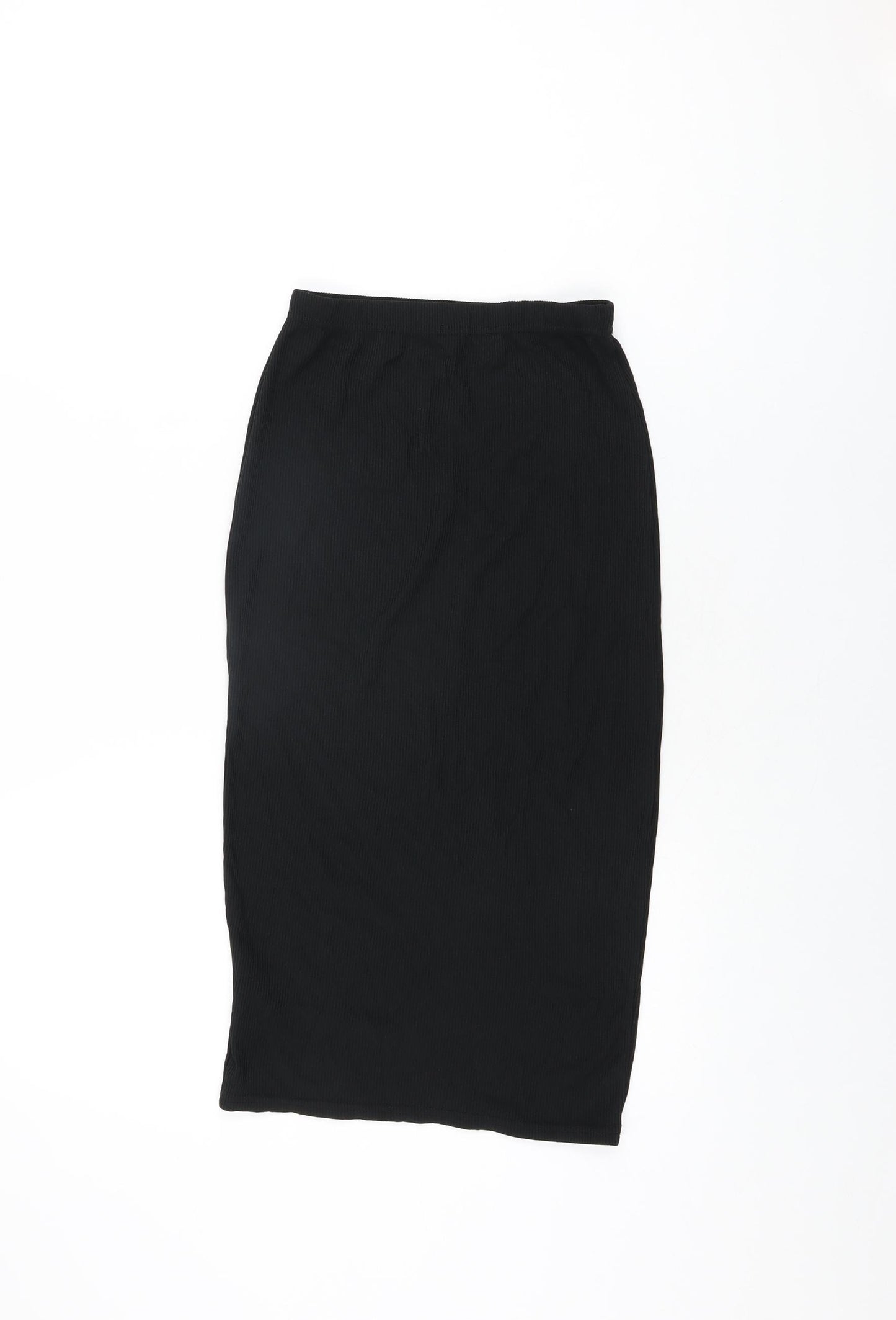 Spotted Womens Black Polyester Straight & Pencil Skirt Size XS
