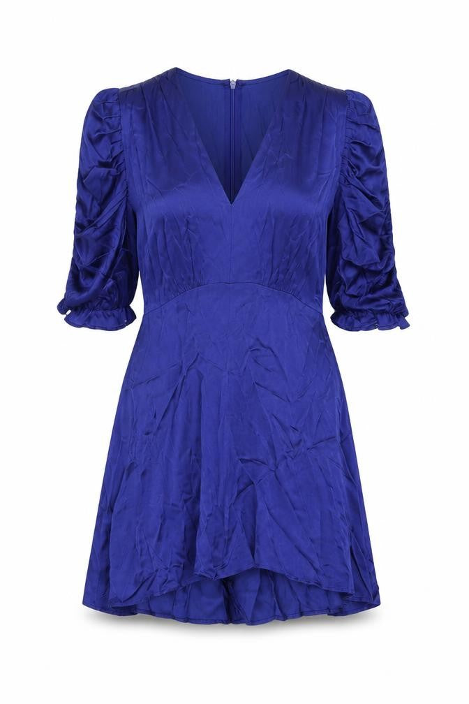 Zara Womens Blue Viscose Playsuit One-Piece Size S L3 in Zip