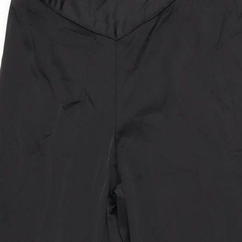 Zara Womens Black Polyester Cargo Trousers Size S L32 in Regular Zip