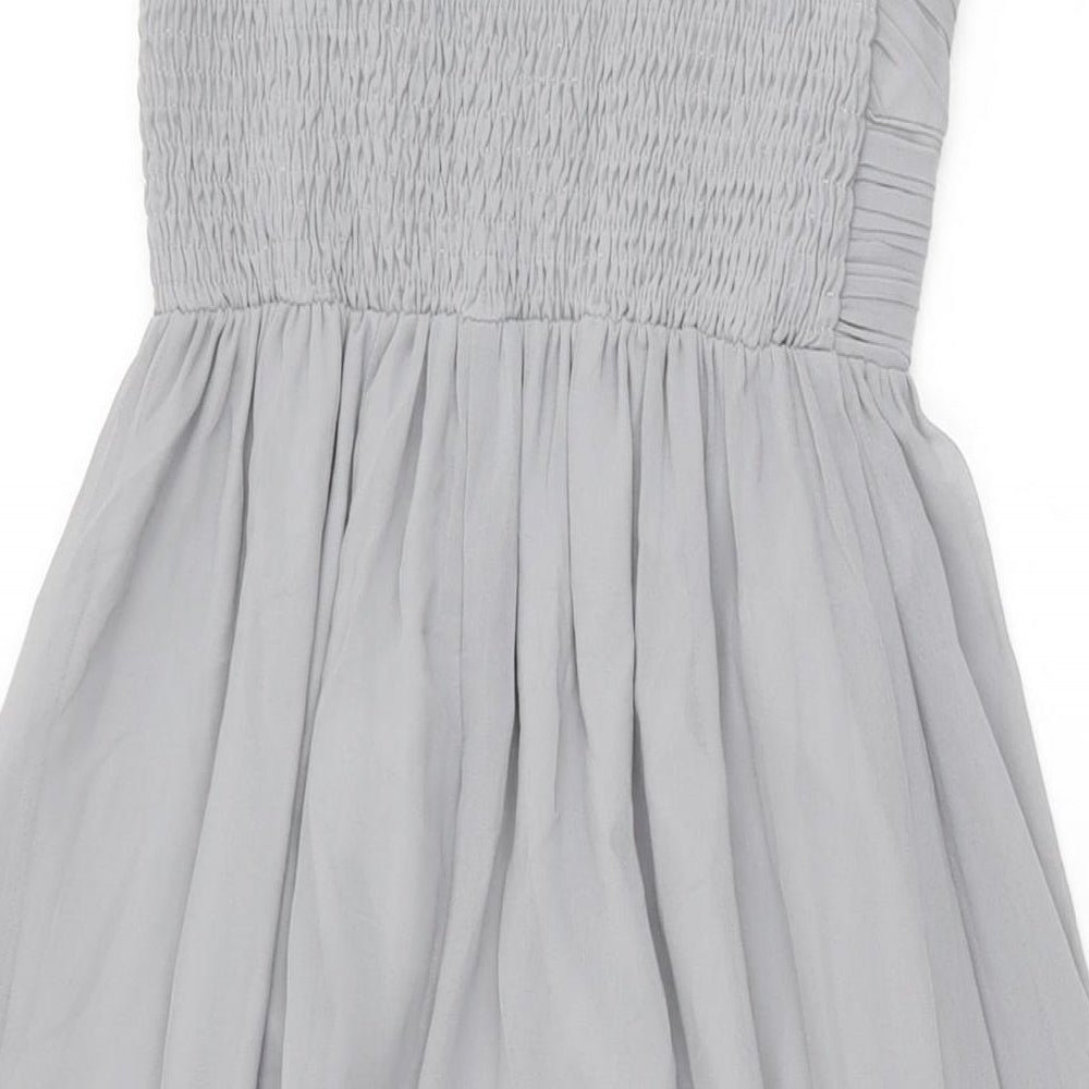 Little Mistress Womens Grey Polyester Maxi Size 10 Round Neck Pullover