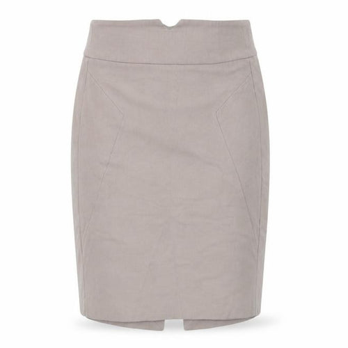 Zara Womens Beige Wool Straight & Pencil Skirt Size M Zip