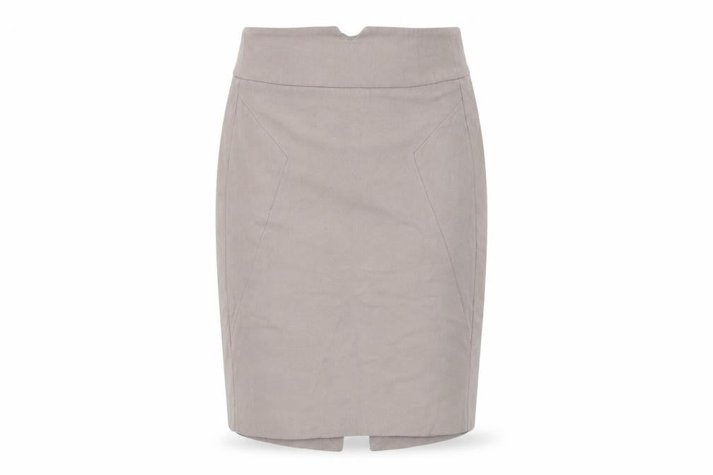 Zara Womens Beige Wool Straight & Pencil Skirt Size M Zip