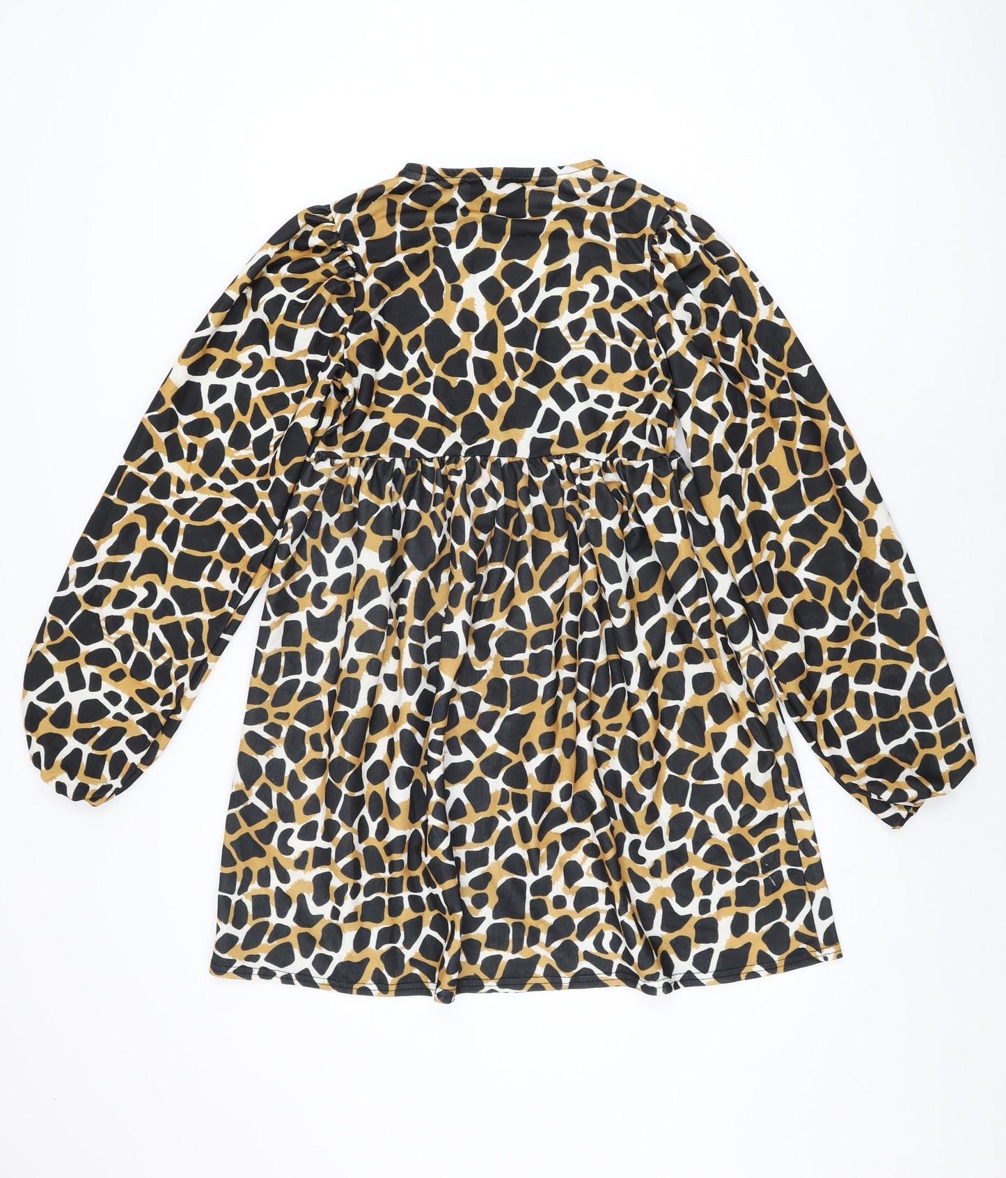 ASOS Womens Multicoloured Geometric Polyester Shift Size 8 Round Neck Pullover