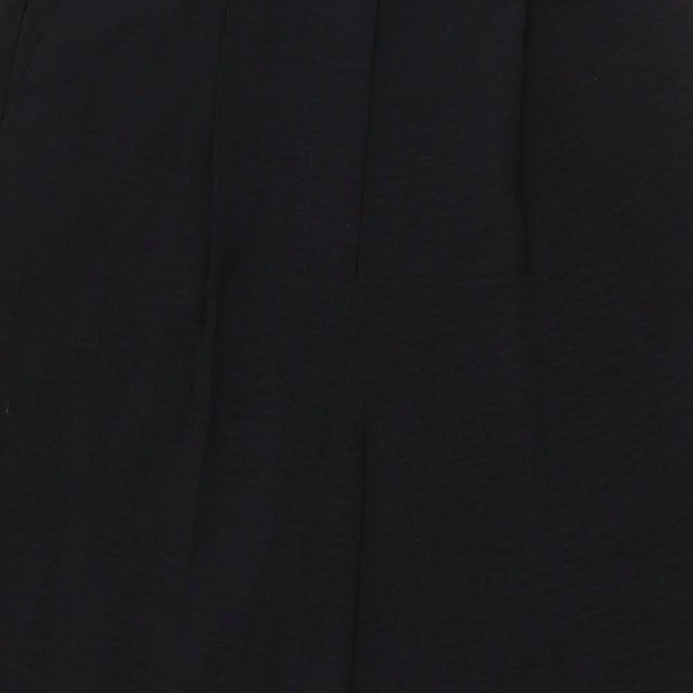 Phase Eight Womens Black Polyester Trousers Size 8 L27 in Regular Zip