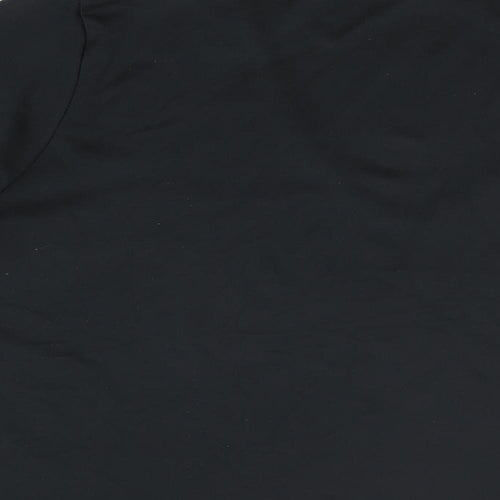 For Women Womens Black Polyester Basic T-Shirt Size 26 V-Neck