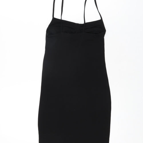 Motel Womens Black Polyester Bodycon Size XS Square Neck Pullover