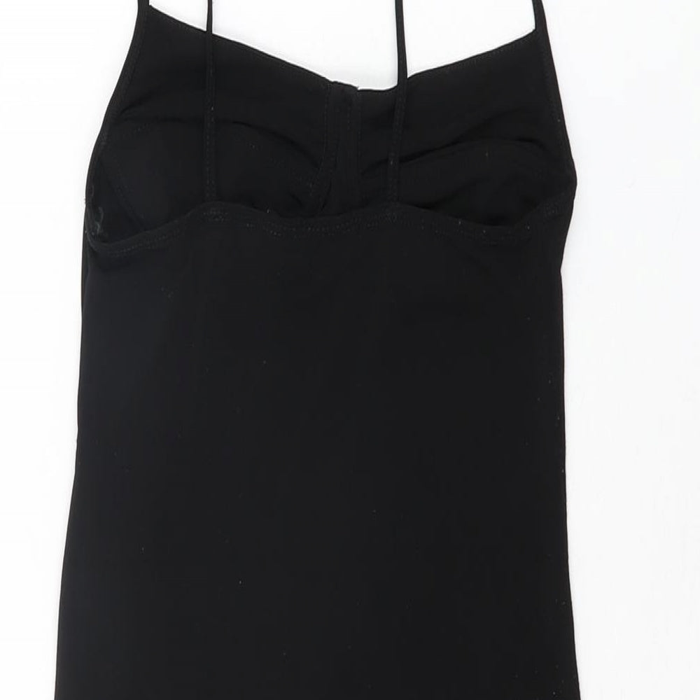 Motel Womens Black Polyester Bodycon Size XS Square Neck Pullover