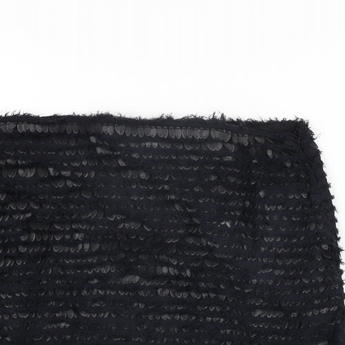 Zara Womens Black Polyester Mini Skirt Size XS Zip