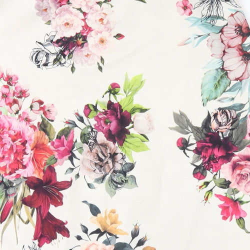 Select Womens Multicoloured Floral Polyester Straight & Pencil Skirt Size 14
