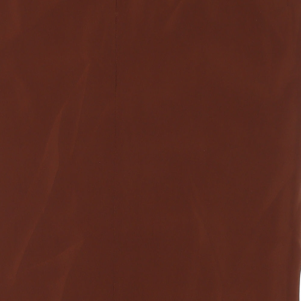 Tom Bowker Womens Brown Acetate Straight & Pencil Skirt Size 10 Zip