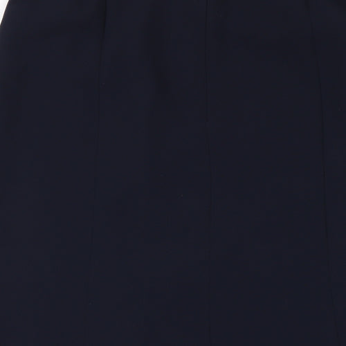 Eastex Womens Blue Polyester A-Line Skirt Size 14 Zip