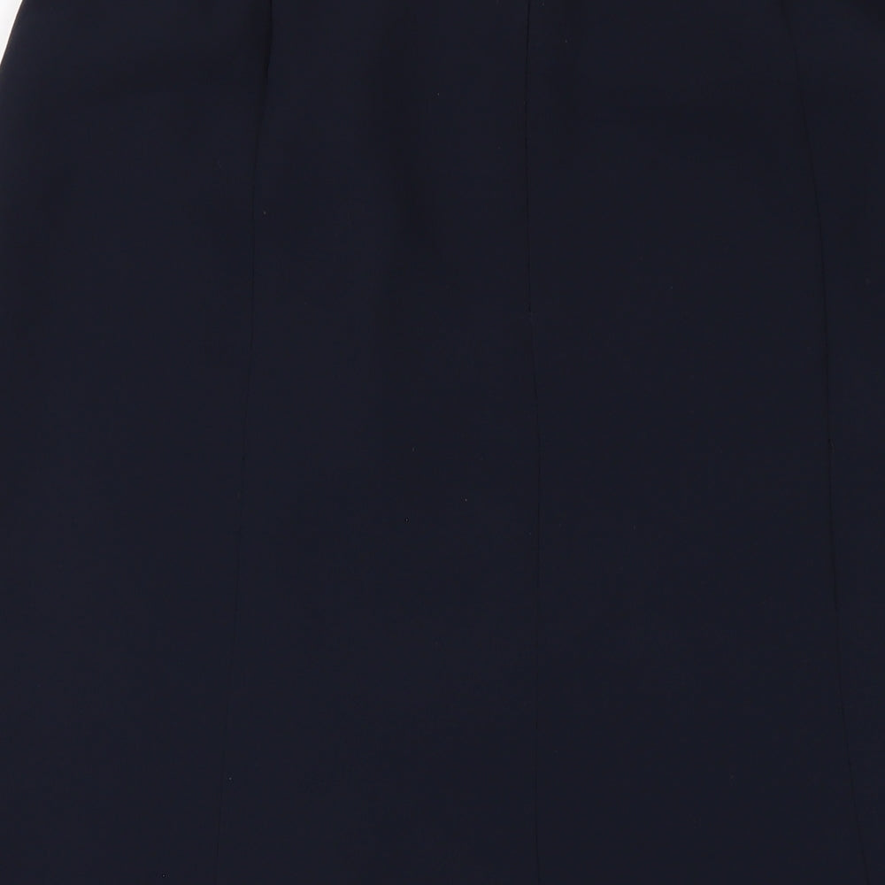 Eastex Womens Blue Polyester A-Line Skirt Size 14 Zip