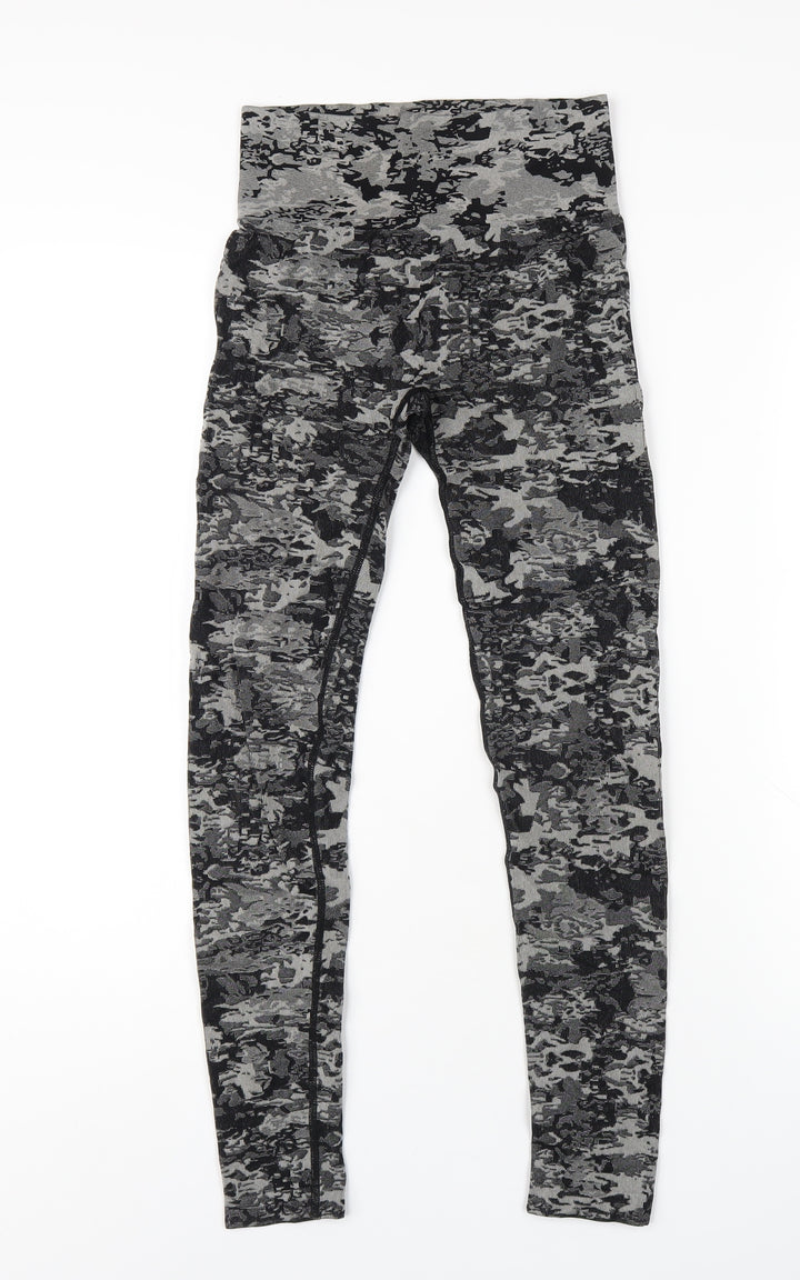 Love & Other Things Womens Grey Nylon Capri Leggings Size 6 L27 in Regular Pullover