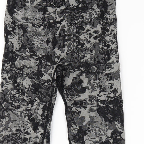 Love & Other Things Womens Grey Nylon Capri Leggings Size 6 L27 in Regular Pullover