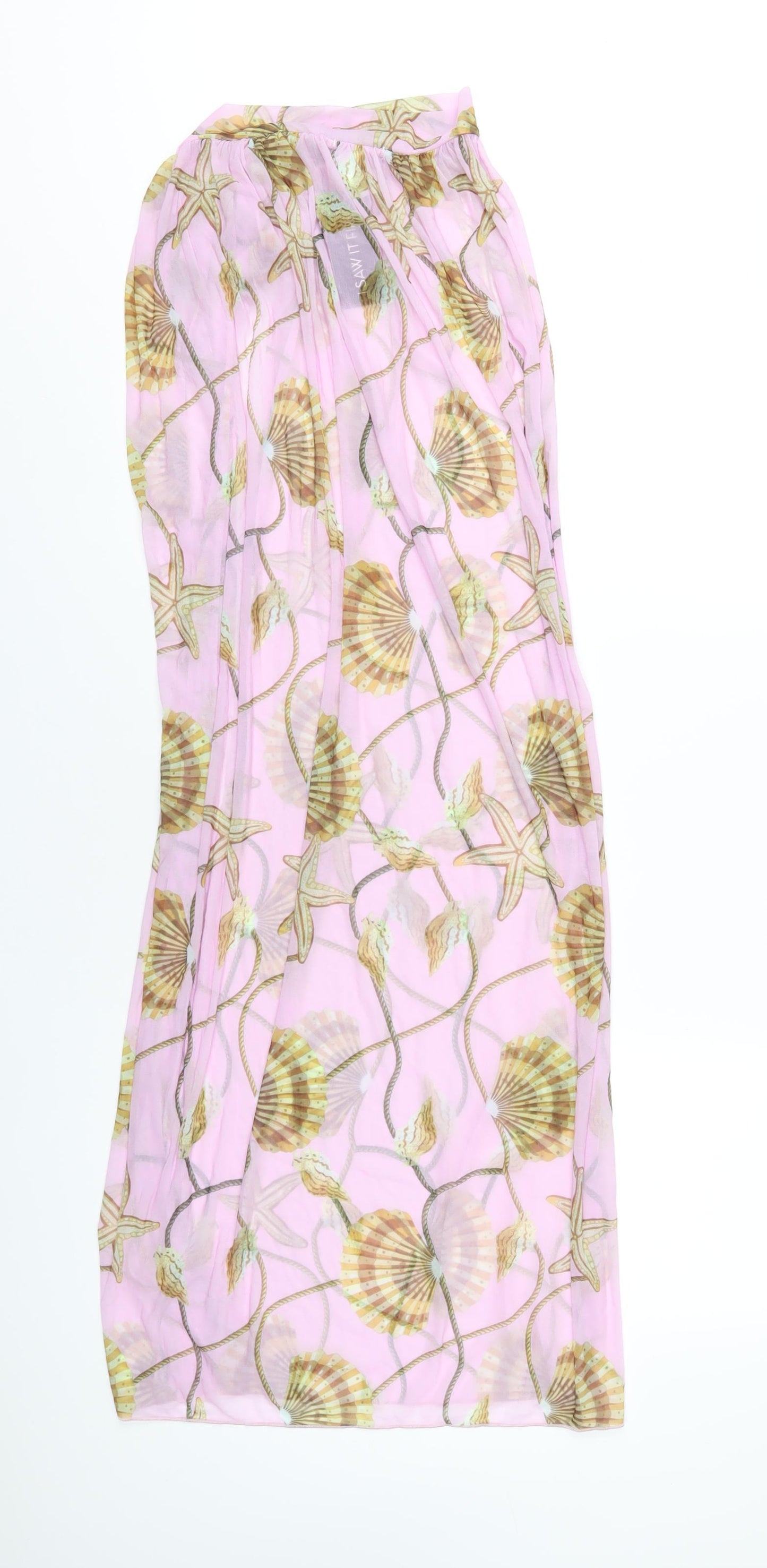 I SAW IT FIRST Womens Pink Geometric Polyester Cover Up Size 14