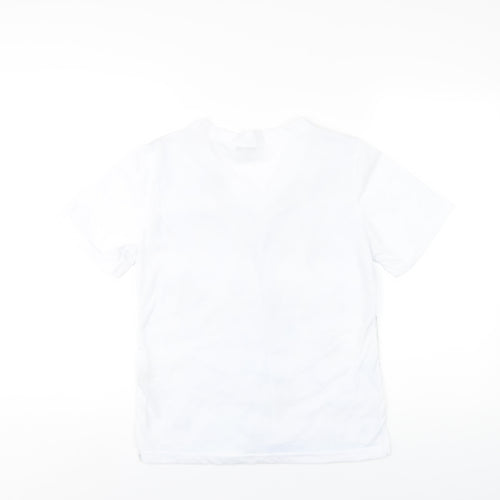 Paramour Womens White Polyester Basic T-Shirt Size M V-Neck - Studded Neckline