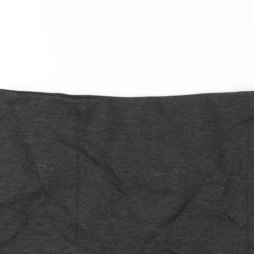 Marks and Spencer Womens Grey Viscose A-Line Skirt Size 12