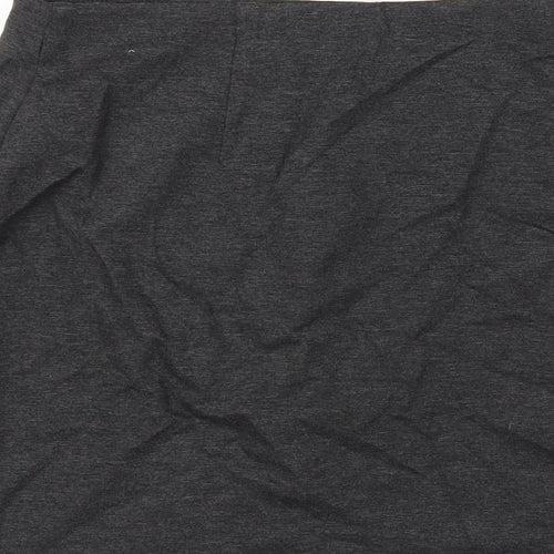 Marks and Spencer Womens Grey Viscose A-Line Skirt Size 12
