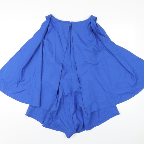 Parallel Lines Womens Blue Polyester Playsuit One-Piece Size XS Zip