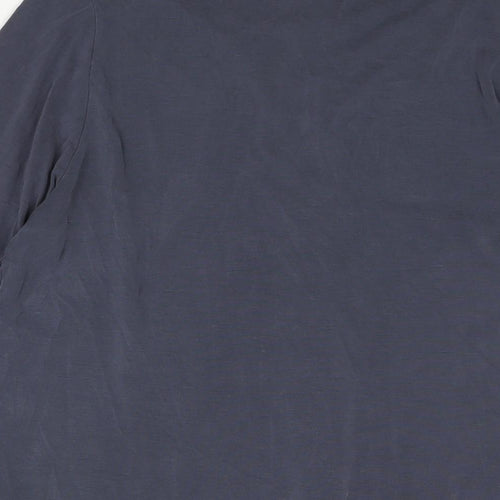 Roman Womens Blue Viscose Basic Blouse Size 14 V-Neck