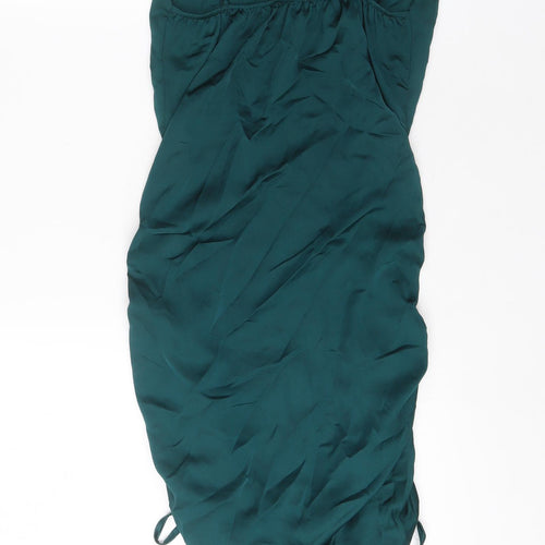 Rebelious Womens Green Polyester A-Line Size 8 Cowl Neck Pullover