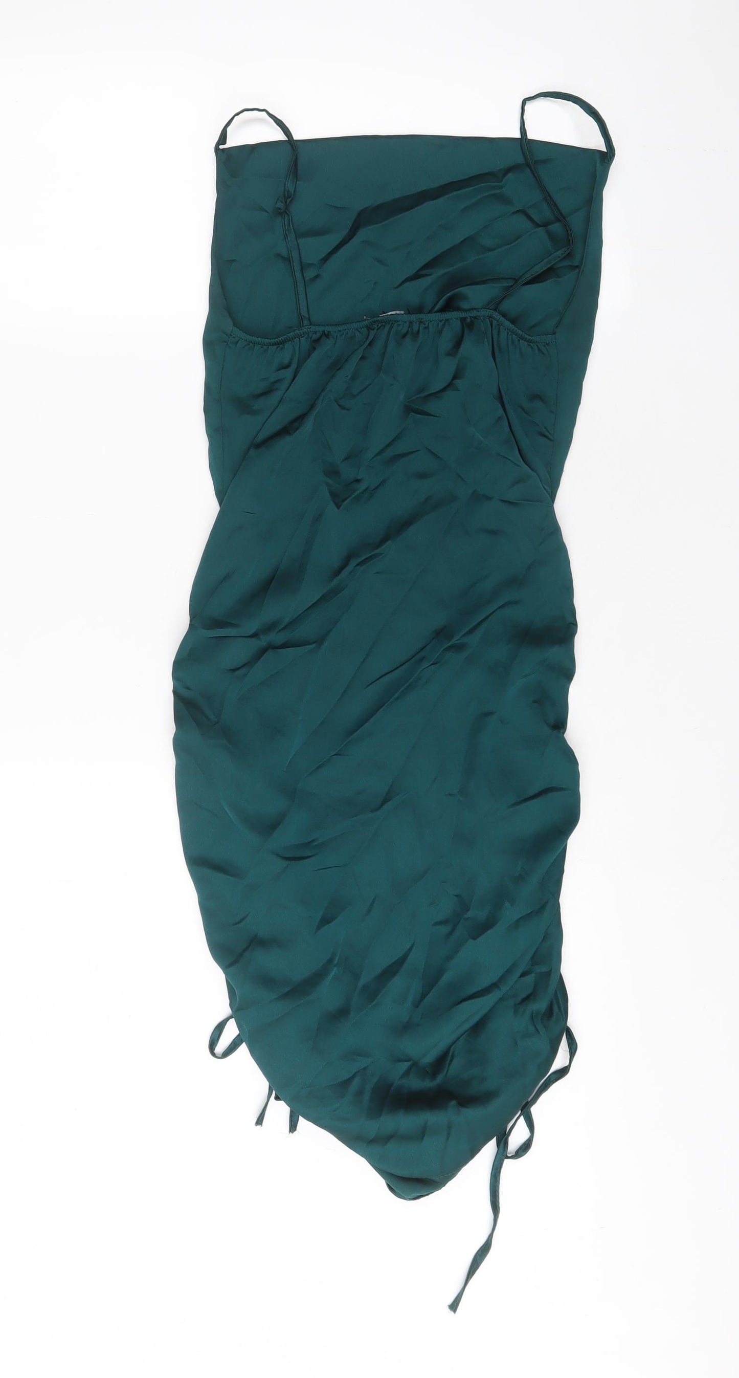 Rebelious Womens Green Polyester A-Line Size 8 Cowl Neck Pullover