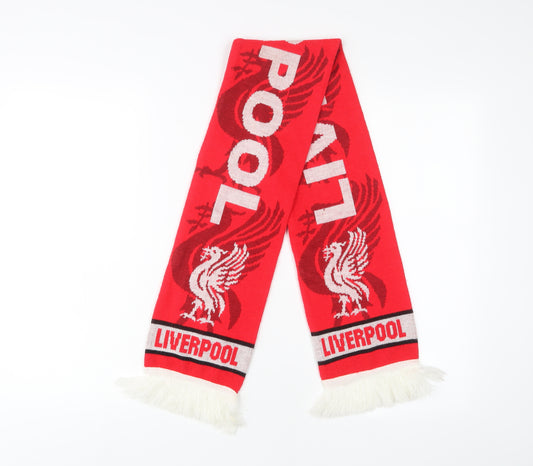 Liverpool FC Unisex Red Geometric Acrylic Scarf One Size