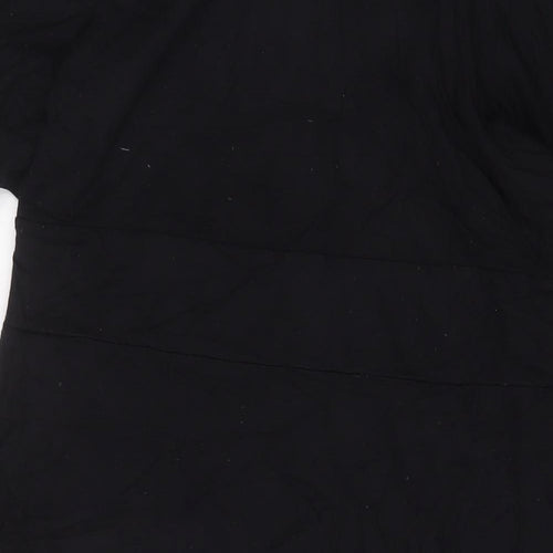 David Emanuel Womens Black Viscose A-Line Size 20 Scoop Neck Pullover