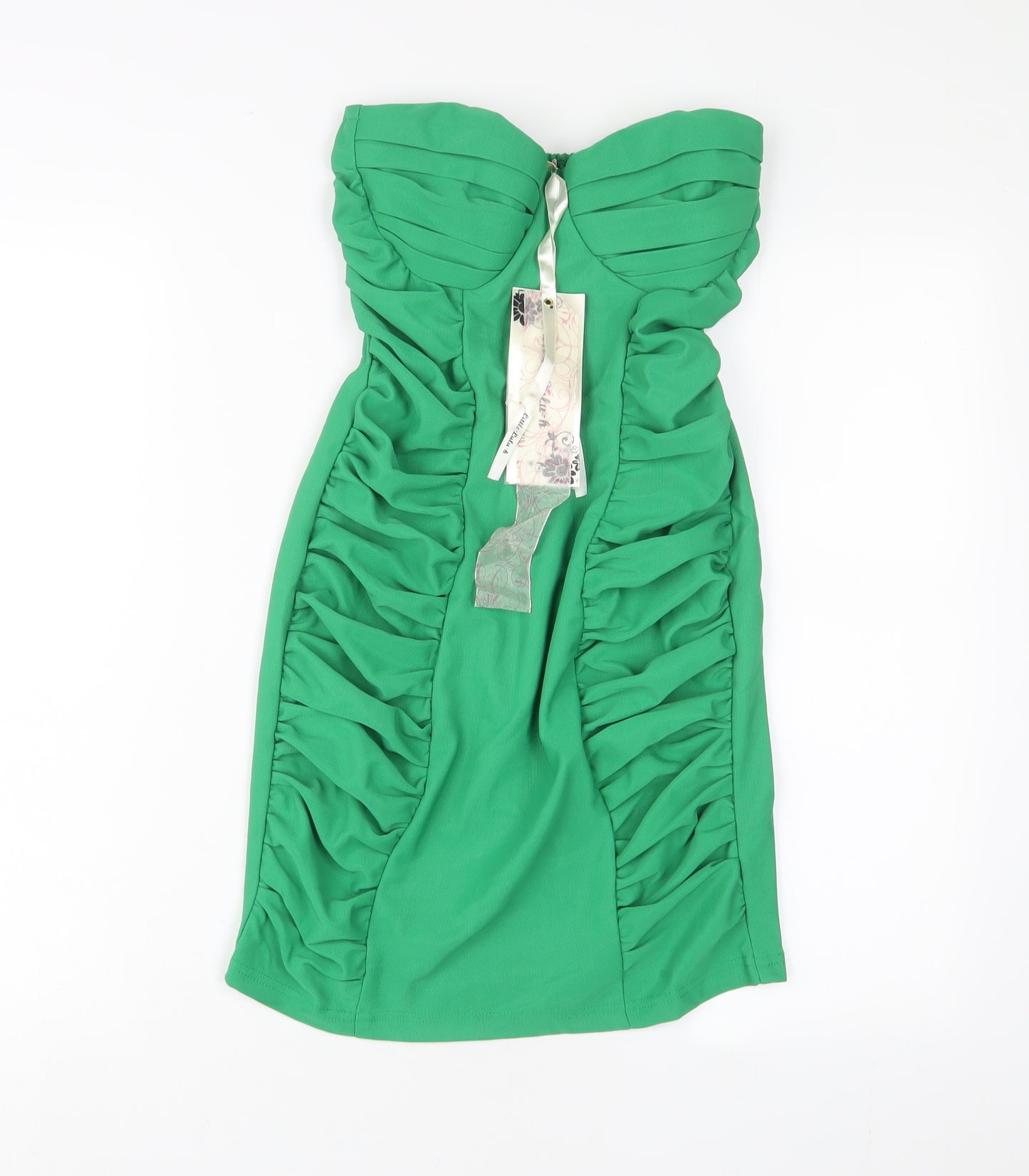Little Love Womens Green Polyester A-Line Size M Sweetheart Zip