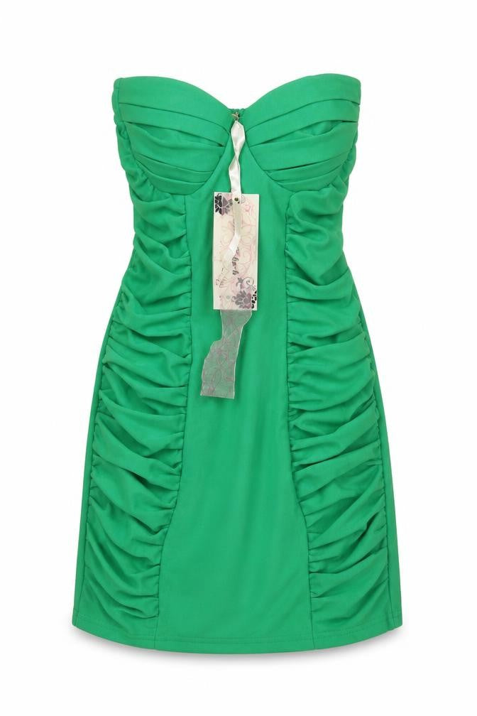Little Love Womens Green Polyester A-Line Size M Sweetheart Zip