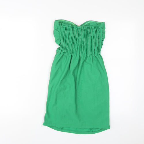 Little Love Womens Green Polyester A-Line Size M Sweetheart Zip