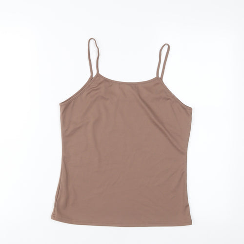 NEXT Womens Brown Viscose Camisole Tank Size 10 Scoop Neck