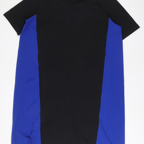Marina Rinaldi Womens Blue Polyester A-Line Size XL Boat Neck Pullover