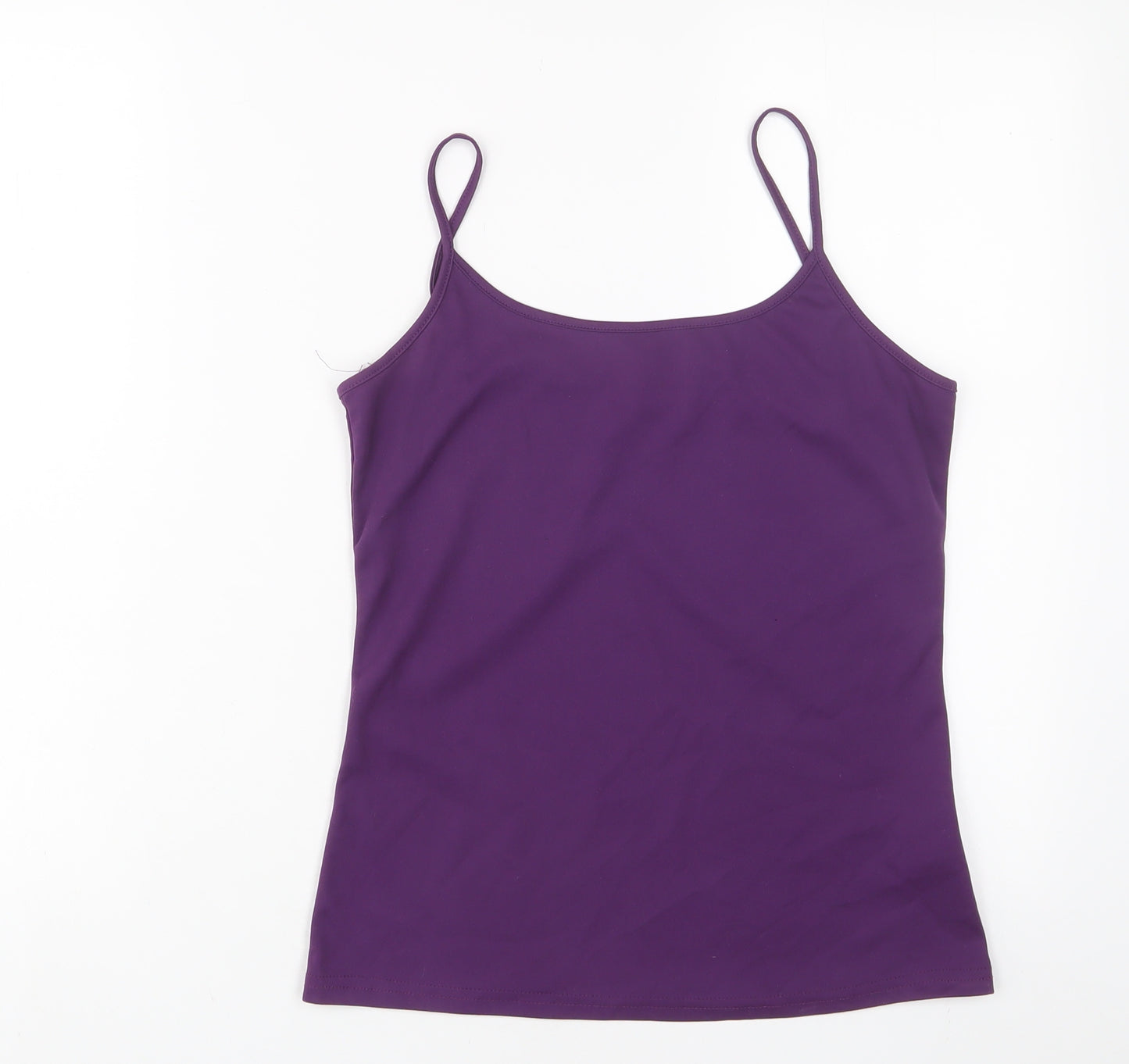 Editions Womens Purple Polyester Camisole Tank Size 12 Scoop Neck