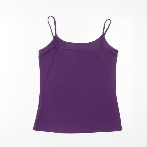 Editions Womens Purple Polyester Camisole Tank Size 12 Scoop Neck
