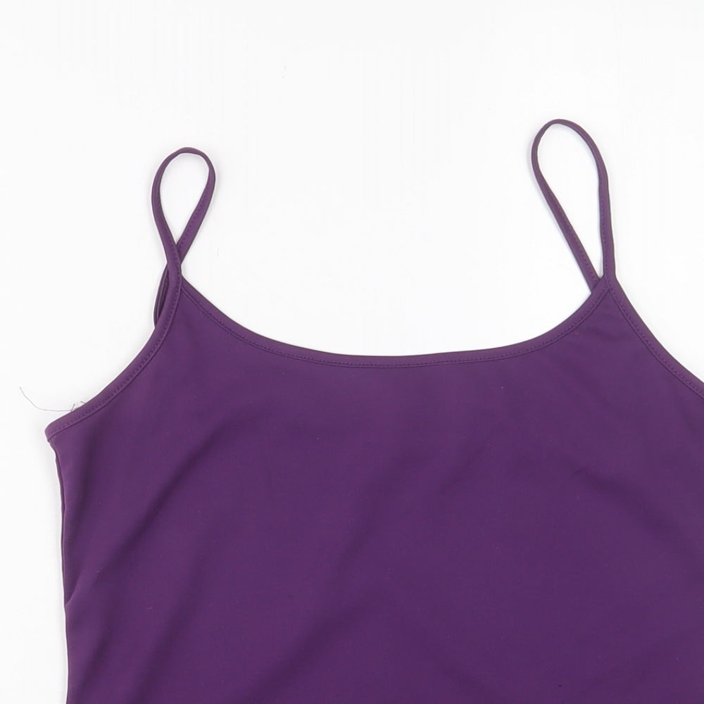 Editions Womens Purple Polyester Camisole Tank Size 12 Scoop Neck