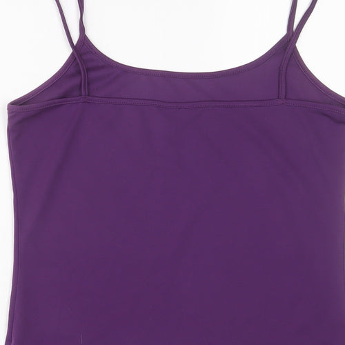 Editions Womens Purple Polyester Camisole Tank Size 12 Scoop Neck