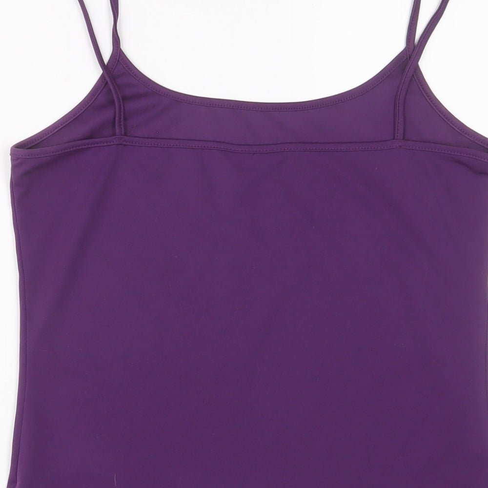 Editions Womens Purple Polyester Camisole Tank Size 12 Scoop Neck