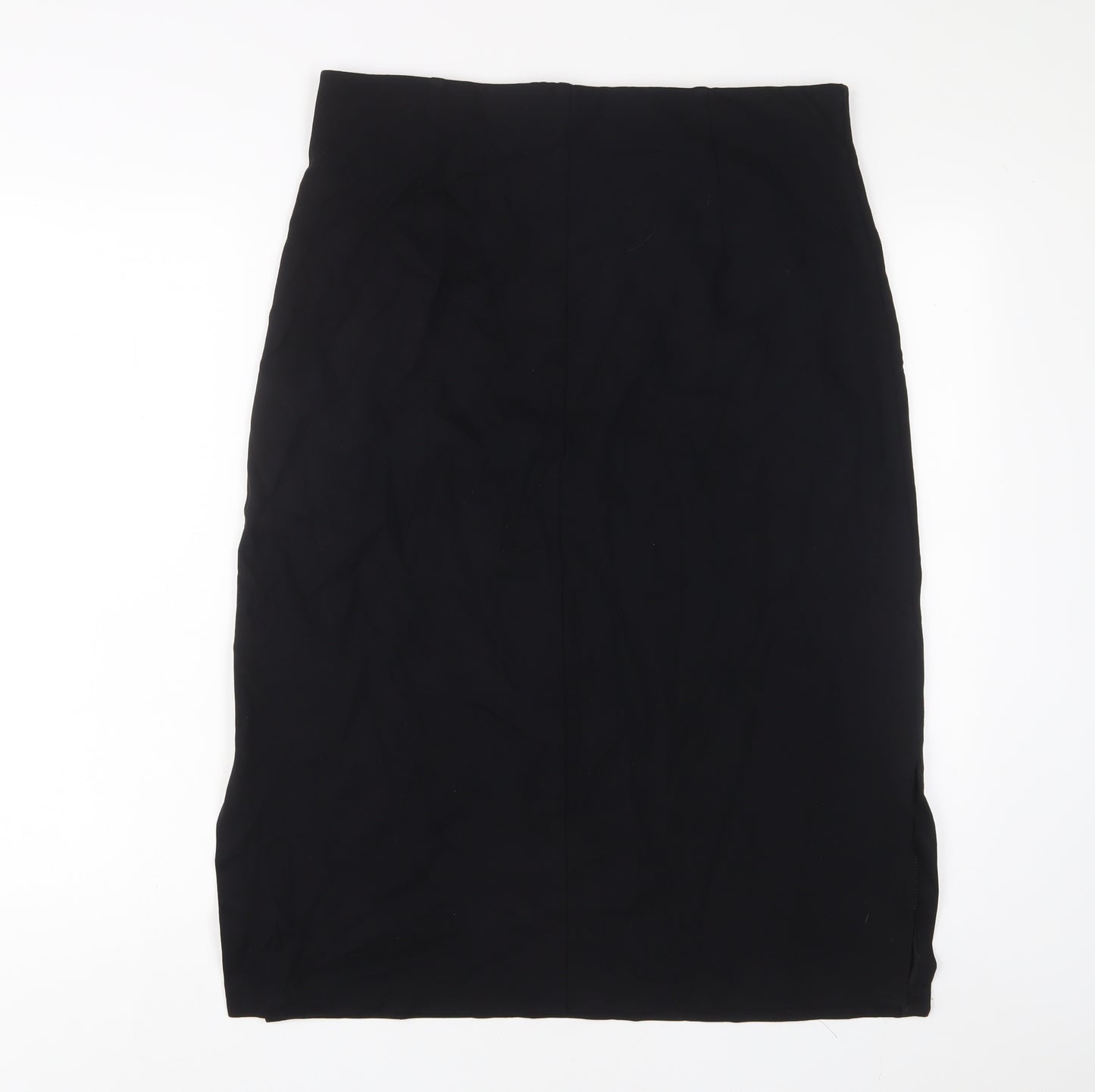 Marks and Spencer Womens Black Viscose A-Line Skirt Size 16