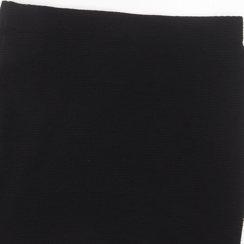 New Look Womens Black Polyester A-Line Skirt Size 14