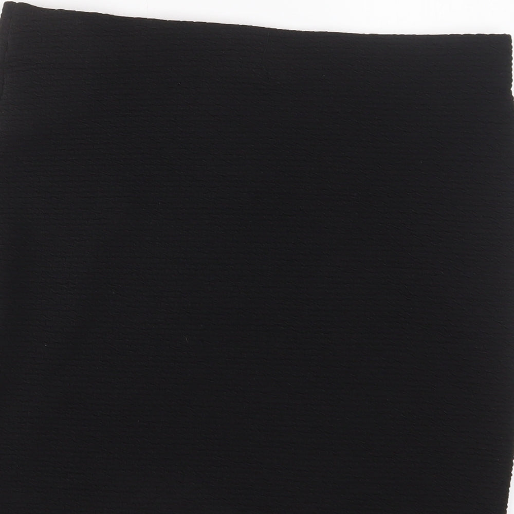 New Look Womens Black Polyester A-Line Skirt Size 14