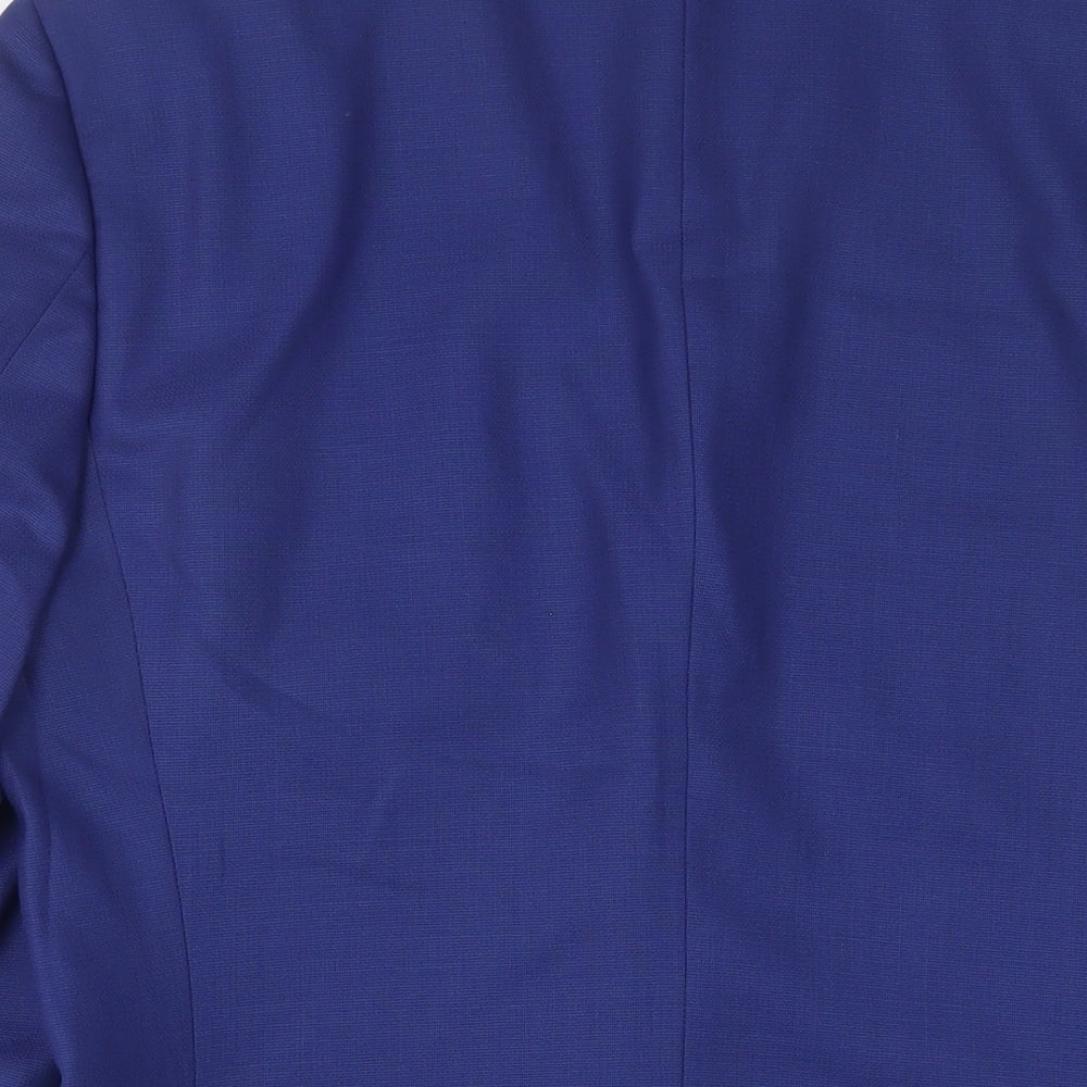 HUGO BOSS Mens Blue Wool Jacket Suit Jacket Size 38 Regular - Inside pockets
