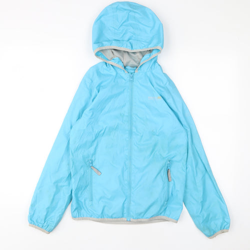 Regatta Girls Blue Jacket Coat Size 11-12 Years Zip - Zip Pockets