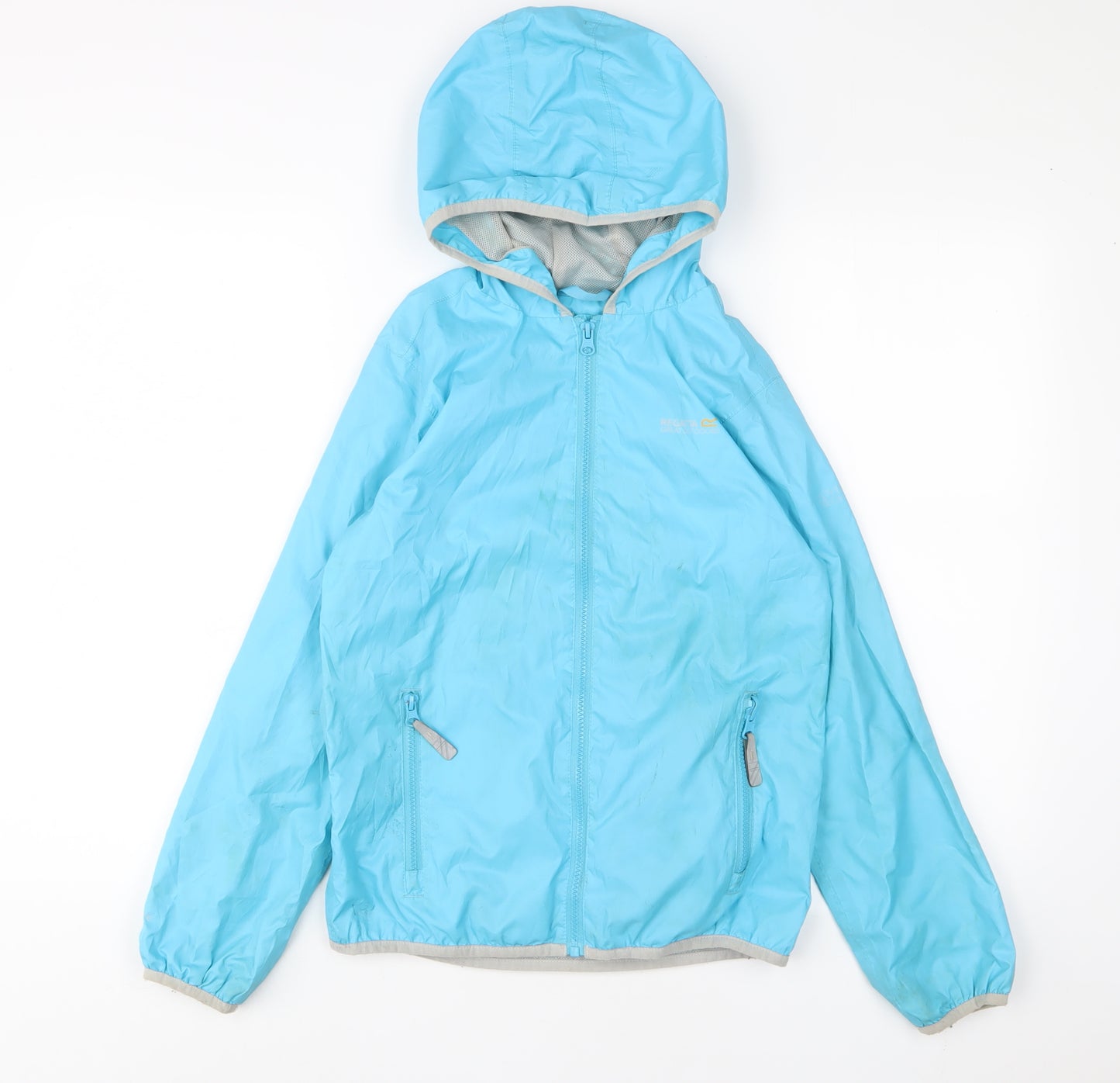 Regatta Girls Blue Jacket Coat Size 11-12 Years Zip - Zip Pockets