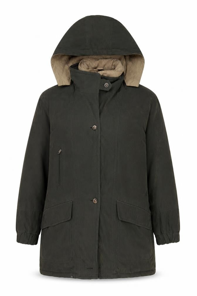 BHS Womens Green Jacket Coat Size 14 Zip - Pockets