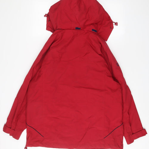 Joie De Vivre Womens Red Jacket Coat Size 16 Zip - Zip Pockets